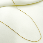 Load image into Gallery viewer, 14K Solid Gold Wheat Necklace. 174
