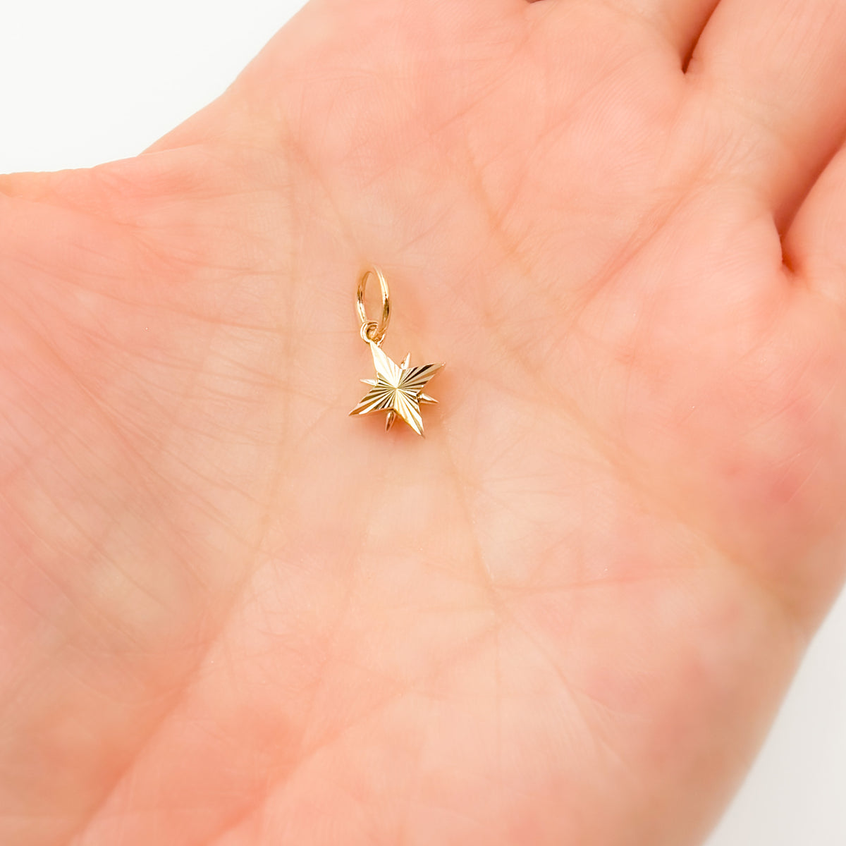 14K Gold Star Shape Charm