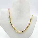 Load image into Gallery viewer, 270HVI0934000. 14k Solid Yellow Gold Venezian Hollow Box Link Chain