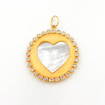 Load image into Gallery viewer, 14K Gold Round Heart Pendant