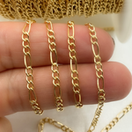 Load image into Gallery viewer, 14K Yellow Gold Filled Figaro Style Chain. 2431CHRGF
