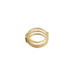 Load image into Gallery viewer, 14k Solid Gold Diamond and Emerald Ring. CR96332EM4X3
