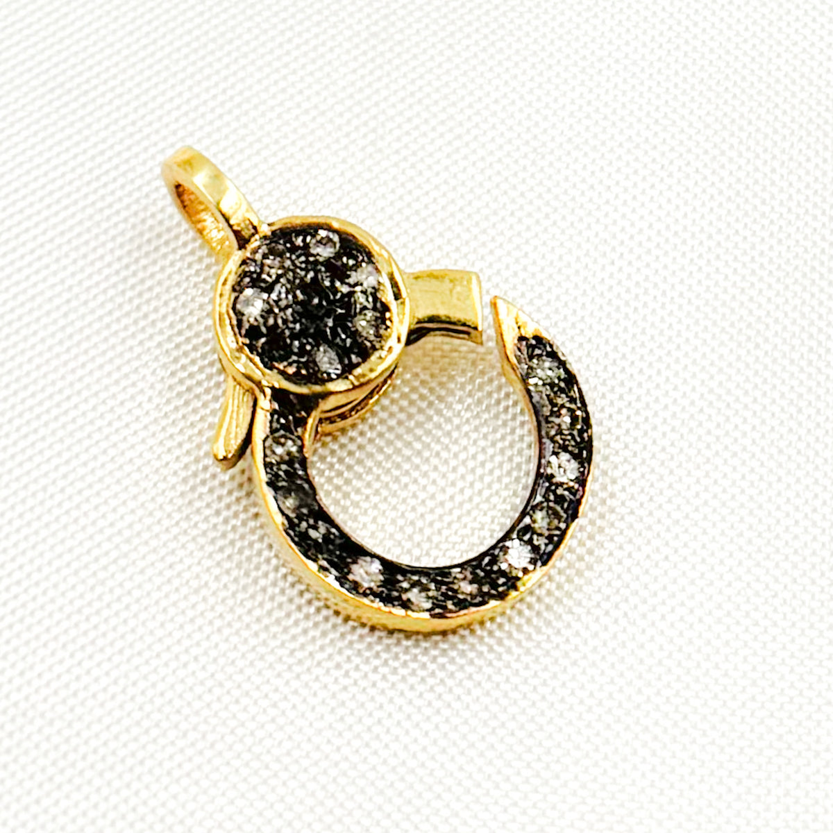 Buy Diamond Sterling Silver Round Trigger Clasp