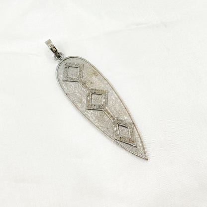 DP129. Diamond Sterling Silver Arrow Pendant