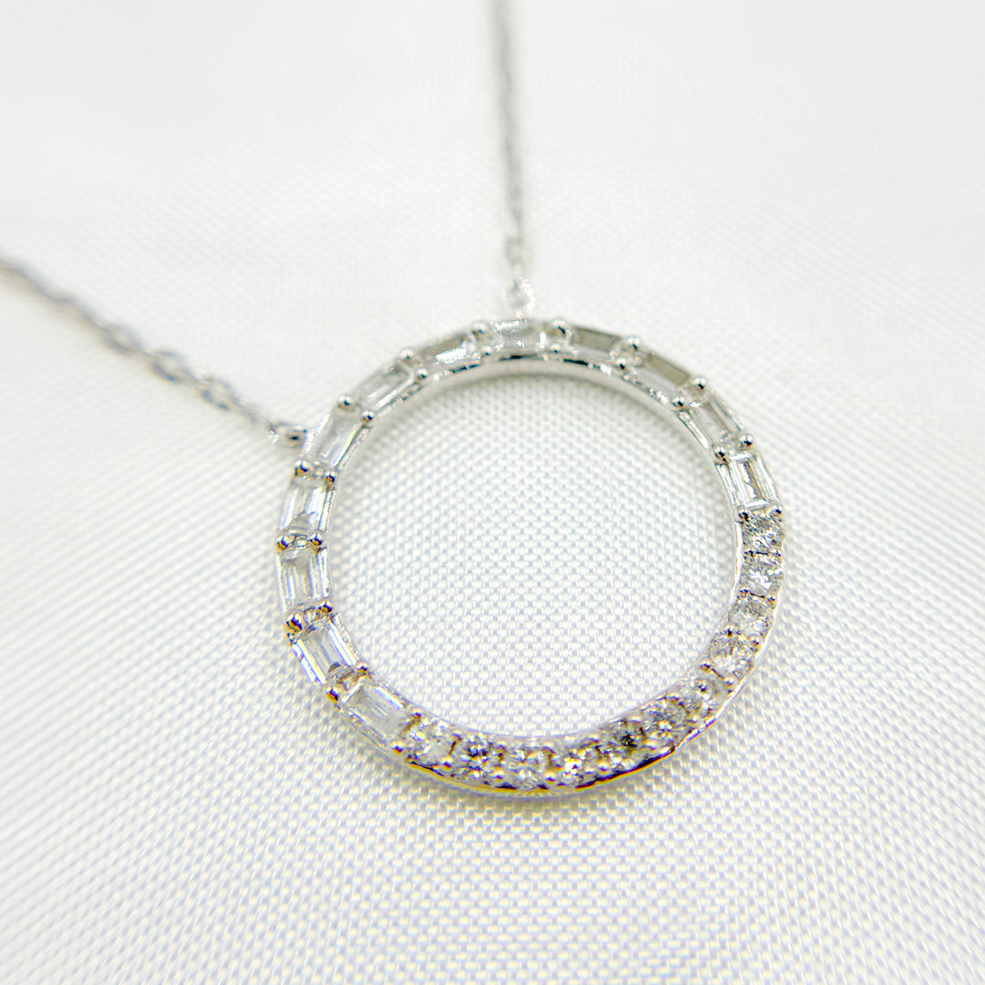 14K Solid Gold Diamond Necklace. NT402333