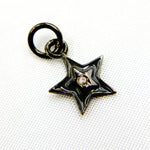 Load image into Gallery viewer, DC146A. Diamond Sterling Silver Star Enamel Charm
