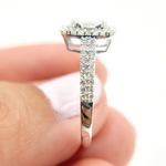 Load image into Gallery viewer, 14K Gold Diamond Square Ring. TJ0005
