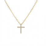Load image into Gallery viewer, PCA44454. 14k Solid Gold Diamond Cross Necklace