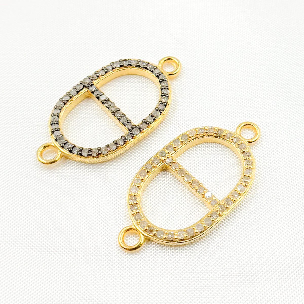 Diamond Sterling Silver Mariner Connector