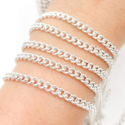 Buy Now Silver Curb Chain