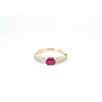 Load image into Gallery viewer, RN421923. 14K Solid Gold Diamond and Gemstone Ring