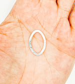 Load image into Gallery viewer, 925 Sterling Silver Connector Marquise Shape 15x25mm. BS10
