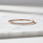 Load image into Gallery viewer, BNH68681. 14K Solid Gold Diamond Bangle