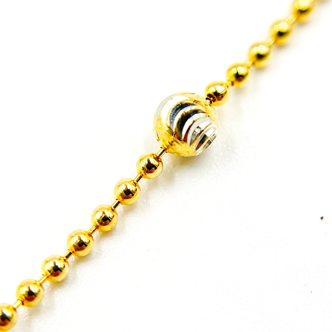 Sterling Silver Gold and Silver Necklace 