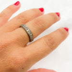 Load image into Gallery viewer, DE014. Diamond Black Rhodium Sterling Silver Ring
