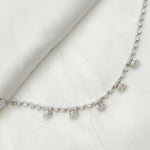 Load image into Gallery viewer, NK401355. 14K Solid Gold Diamond Dangle Necklace
