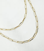 Load image into Gallery viewer, VD042. 14K Solid Gold Paperclip Chain
