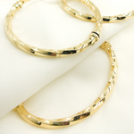 Load image into Gallery viewer, 14K Gold Twisted Bangle. Bangle6
