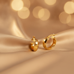Load image into Gallery viewer, 15850023355.  14K Solid Gold Fancy Round Hollow Hoop Earrings