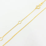 Load image into Gallery viewer, 025R01LGJ08018K. 18K Solid Gold Cable Chain with Extender