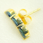 Load image into Gallery viewer, 14k Solid Gold Blue Sapphire Studs. EFF51815BS
