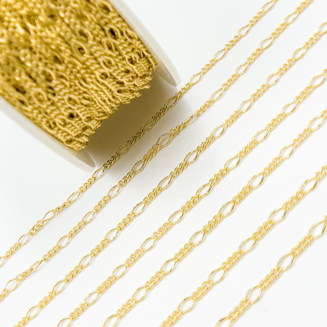 V231GF. 14K Gold Filled Long & Short Link Chain