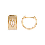 Load image into Gallery viewer, EHD57593. 14K Solid Yellow Gold Hoop Earrings