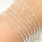 Load image into Gallery viewer, Sterling Silver Marina Link and Curb Link Chain
