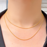 Load image into Gallery viewer, 14k Gold Filled Ball Finished Necklace
