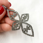 Load image into Gallery viewer, DP396. Diamond Sterling Silver Cross Pendant
