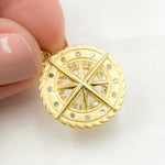 Load image into Gallery viewer, DP763. Diamond Sterling Silver Nautical Compass Pendant
