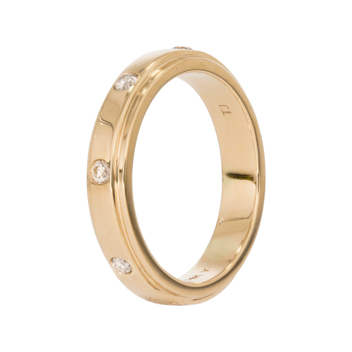 14K Solid Gold Diamond Ring