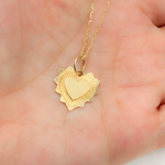 Load image into Gallery viewer, 14K Solid Gold Heart Charm. GDP556
