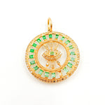 Load image into Gallery viewer, Buy Now 14K Gold Round Eye Pendant