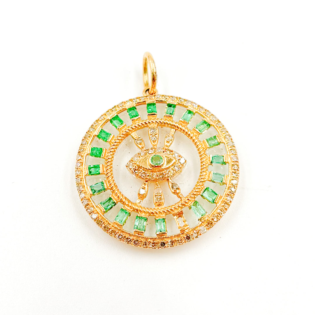 Buy Now 14K Gold Round Eye Pendant