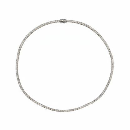 NFP71363. 14K Solid Gold Diamond Tennis Necklace