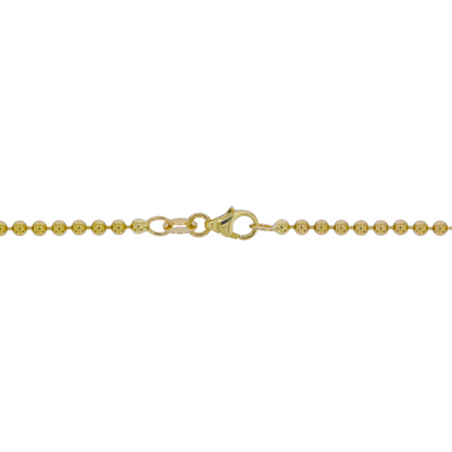 Buy Gold Ball Gemstone Necklace
