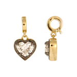 Load image into Gallery viewer, CMJ00350. 14K Solid Gold Heart-Shaped Lab Diamond Charm