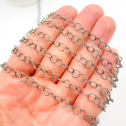 Buy Sterling Silver Twisted Round Link Chain