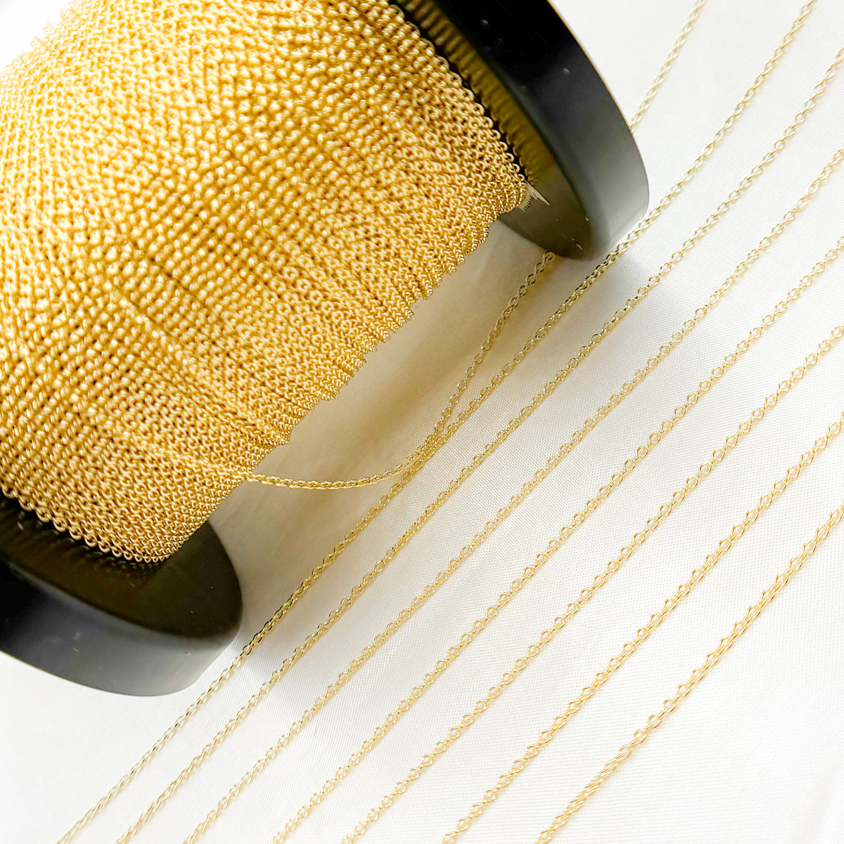 14K Solid Gold Cable Chain