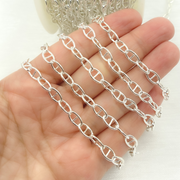 Z62SS. Sterling Silver Smooth Marina Link Chain