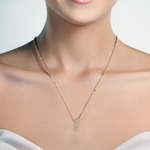 Load image into Gallery viewer, CME00141. 14K Solid Gold Diamond Oval Ring Charm
