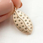 Load image into Gallery viewer, DP285. Diamond Sterling Silver Leaf Pendant
