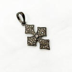 Load image into Gallery viewer, DP693. Diamond Sterling Silver Cross Pendant
