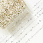 Load image into Gallery viewer, A35F/SPSS. Sterling Silver Flat Heart Link Chain
