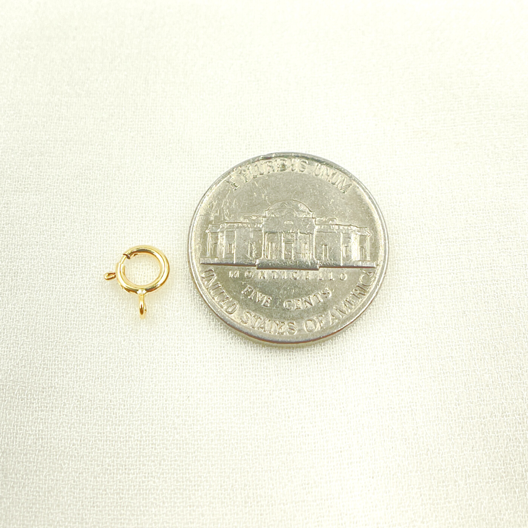 Solid Gold Spring Ring 5.5mm.