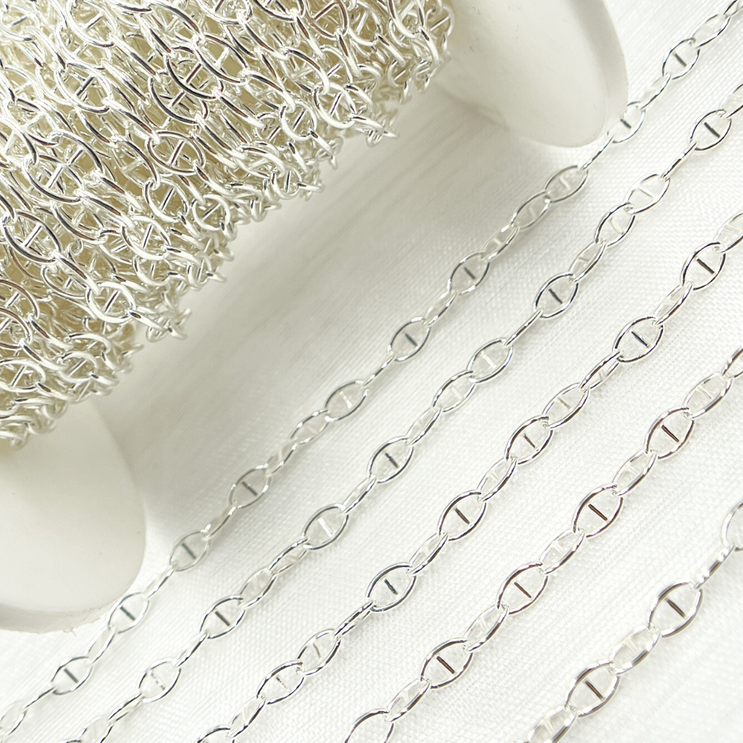 Z2-SS. Sterling Silver Smooth Marina Link Chain