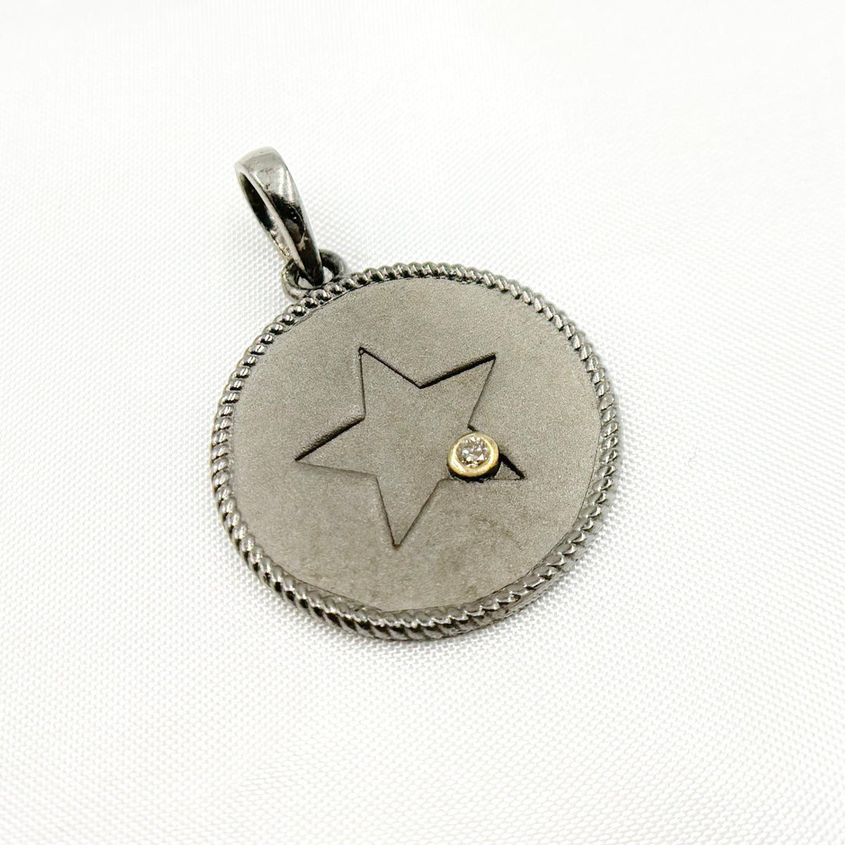 Buy  Sterling Silver Round Star Pendants