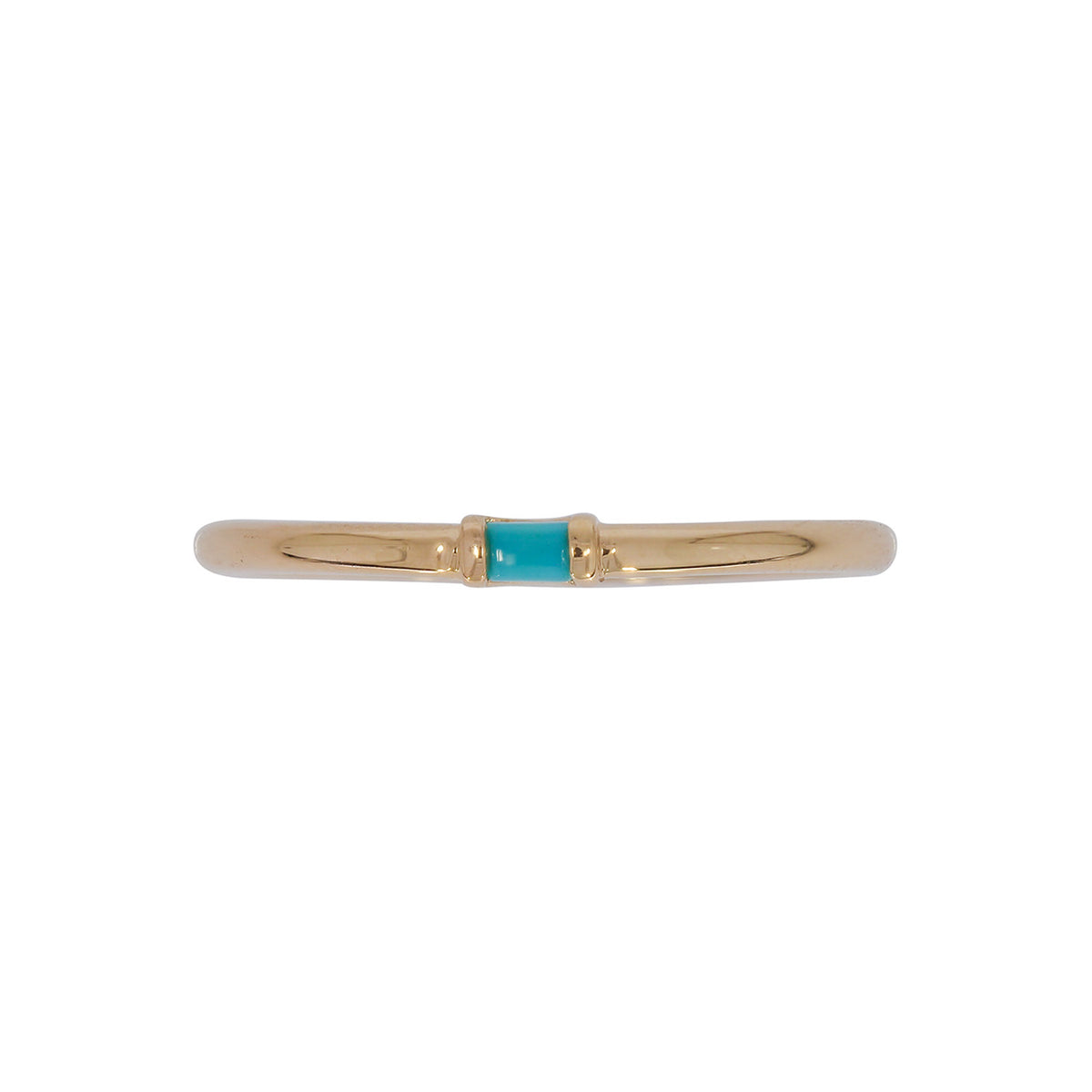 RAA01545. 14K Solid Yellow Gold Solo Baguette Ring