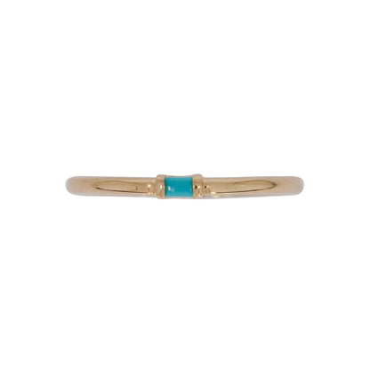 RAA01545. 14K Solid Yellow Gold Solo Baguette Ring